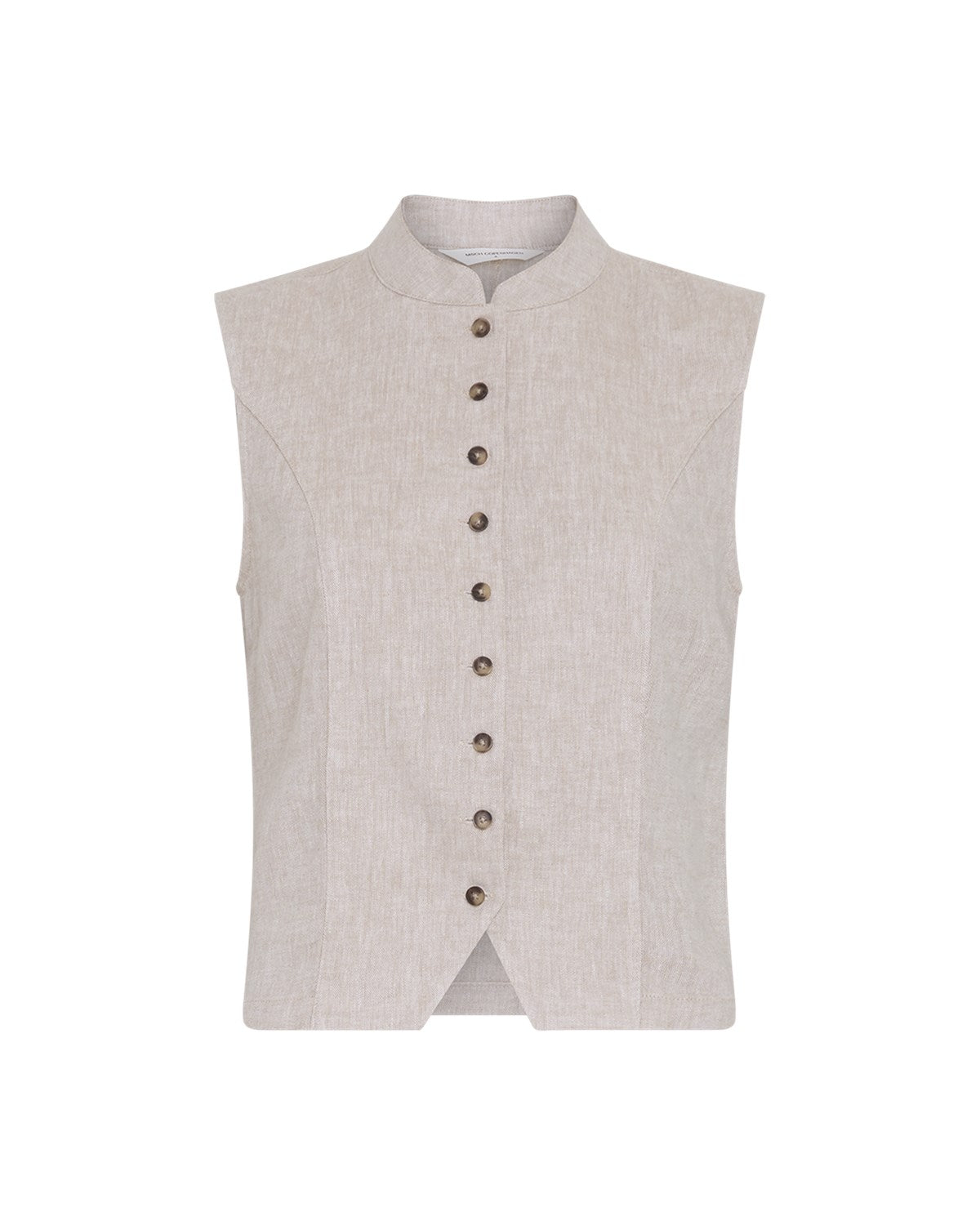 MschViana Ginia waistcoat - sand melange