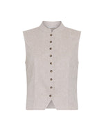 MschViana Ginia waistcoat - sand melange