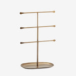Hand forged jewellery stand - ant.brass