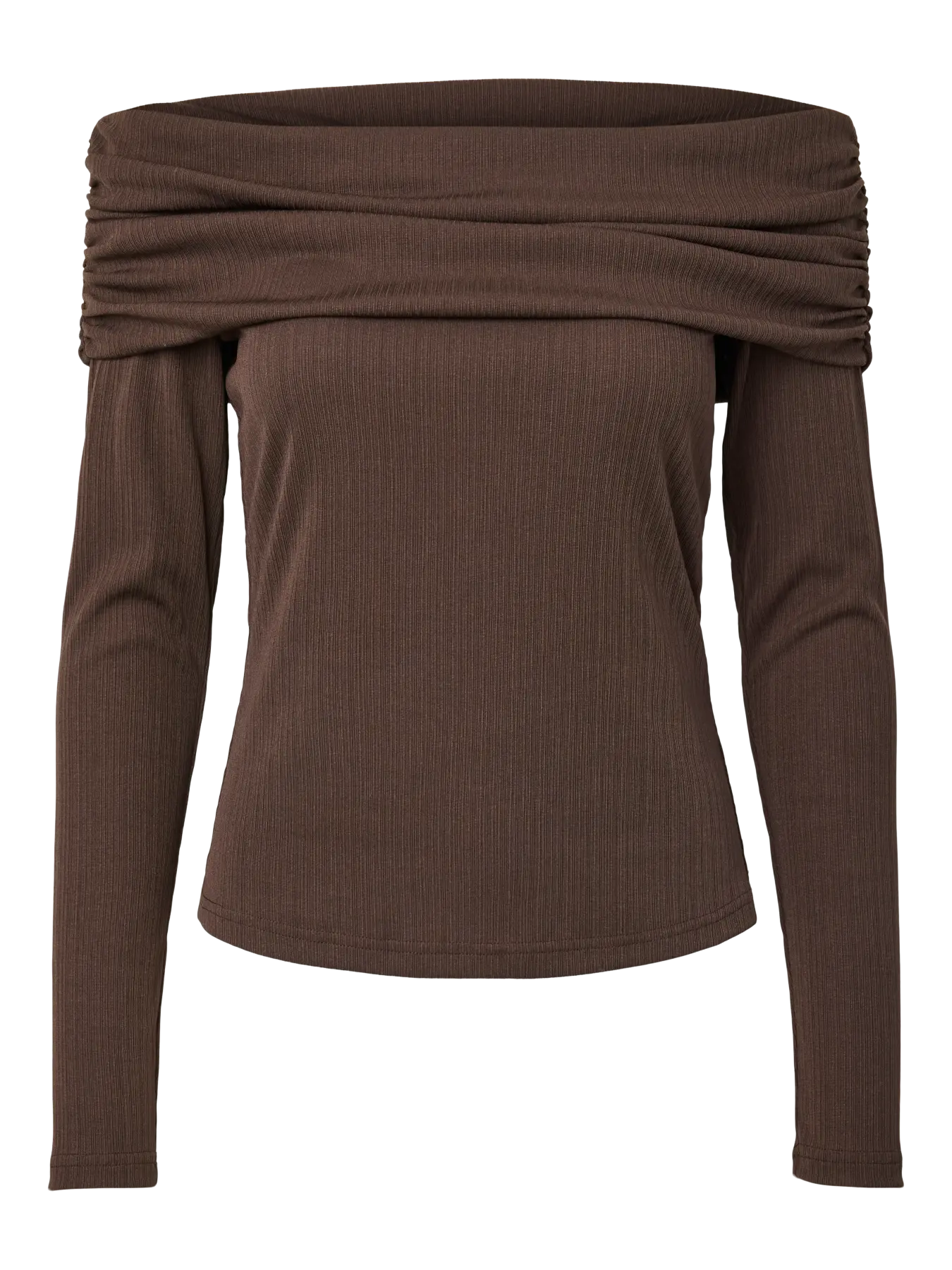 Yaslivo off shoulder top - Chocolate brown