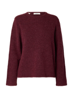 Slwlulu ls knit - Tawny port