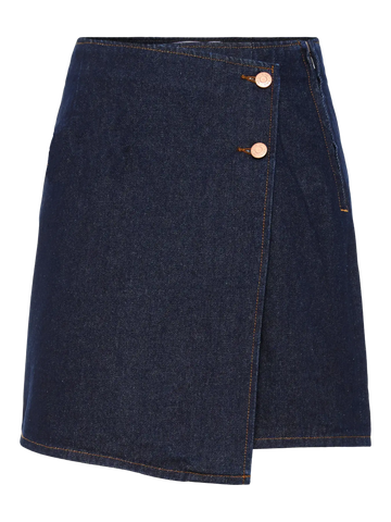 Yaslisana hmw short denim skirt s. noos - dark blue denim