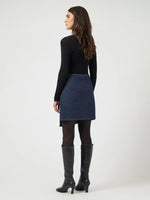 Yaslisana hmw short denim skirt s. noos - dark blue denim