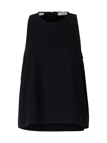 Selected luisa top linen - Black