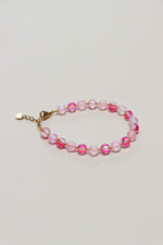 Pink glow bracelet gold