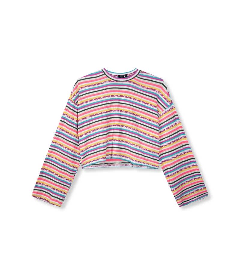 Stripped cropped top Lola - multi color
