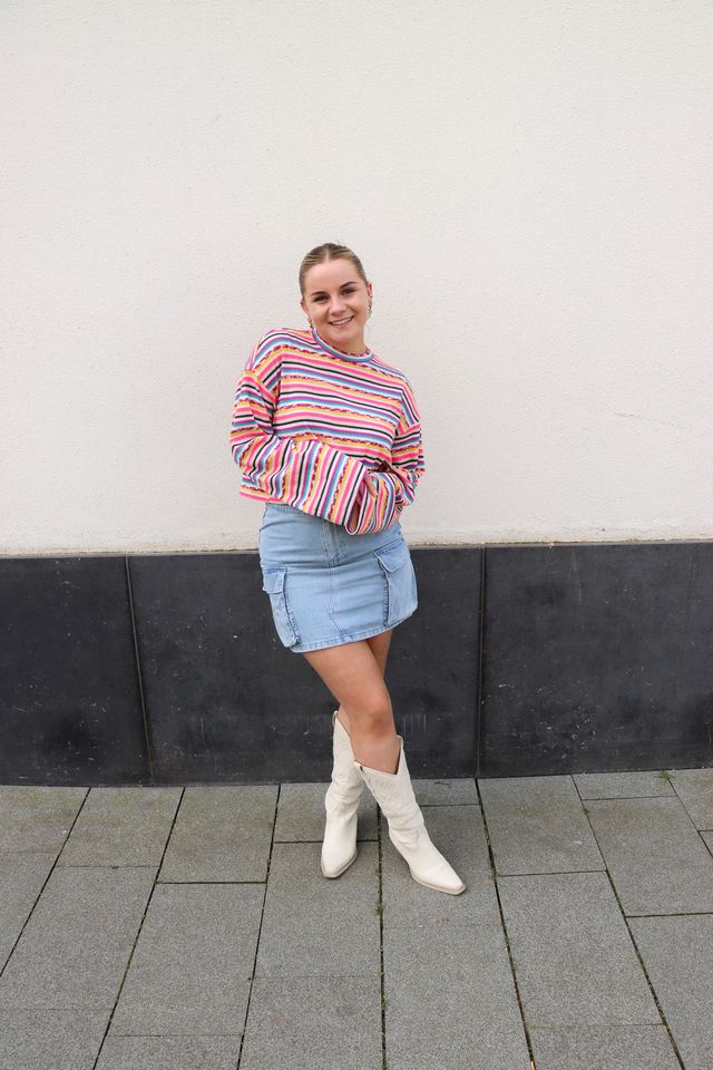 Stripped cropped top Lola - multi color