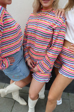 Stripped knit short Miel - multi color