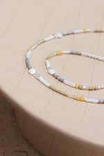 Sand sparkle necklace silver