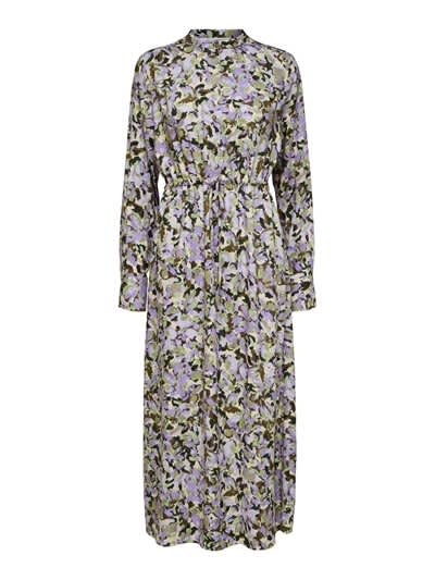 Slfkatrin ls ankle dress b - sandshell
