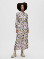 Slfkatrin ls ankle dress b - sandshell