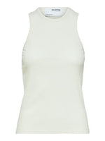 Slfanna o-neck tank top noos - snow white