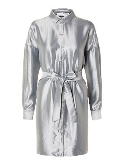 slfsilva Tonia ls shirt dress - silver
