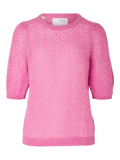 SLFMAGDE 2/4 KNIT O-NECK - Phlox pink