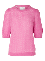 SLFMAGDE 2/4 KNIT O-NECK - Phlox pink