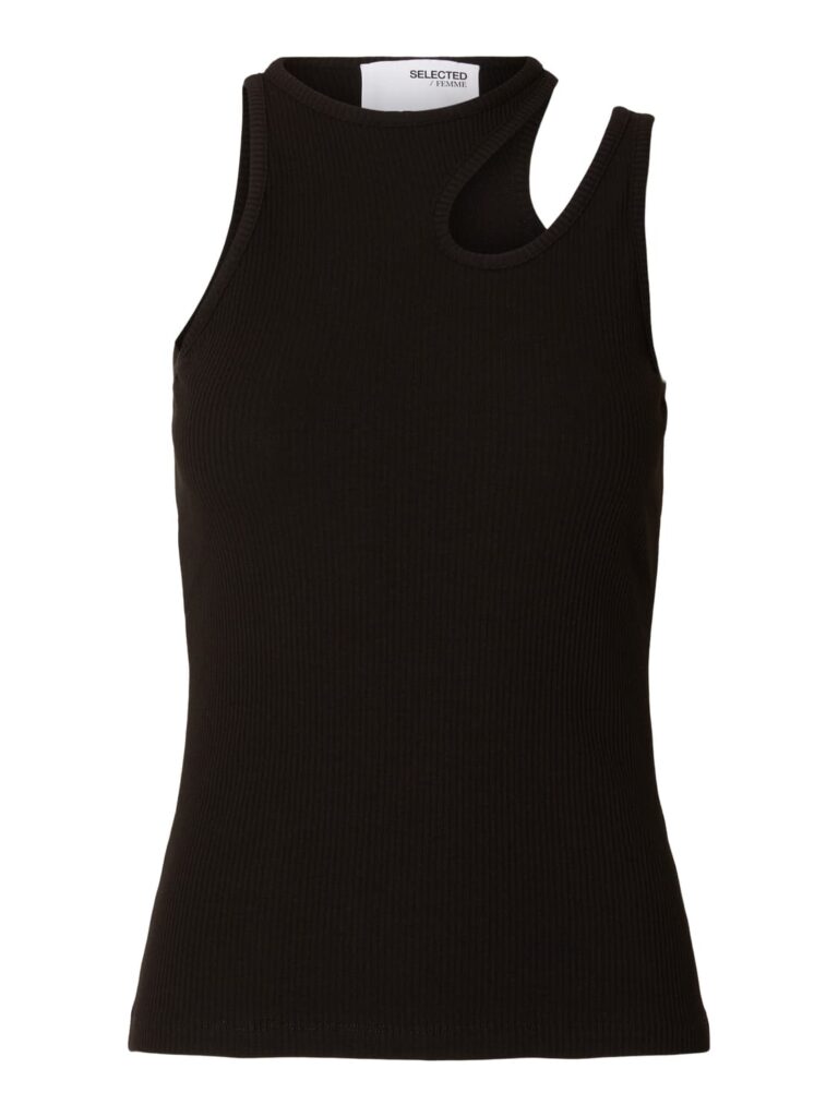 Slfagna sl cutout top - black