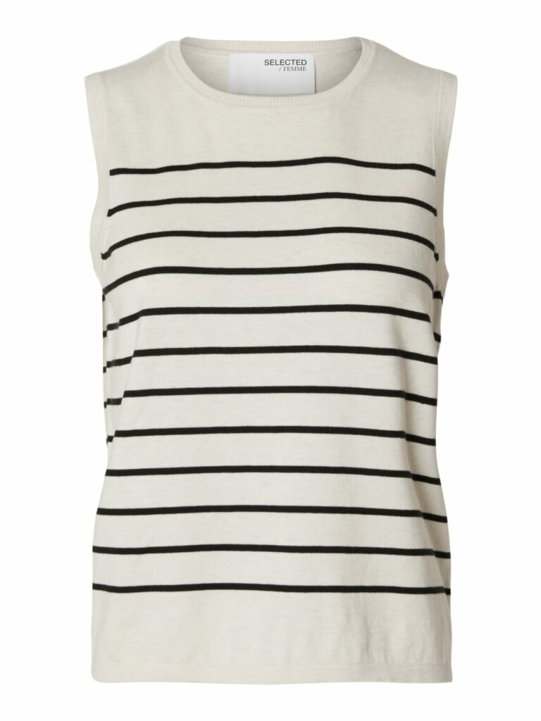 Slfberga sl knit o-neck - Birch