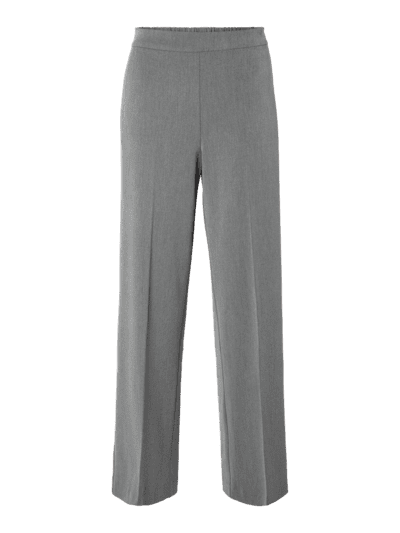Slfemma tara mw wide pant noos - medium grey melange