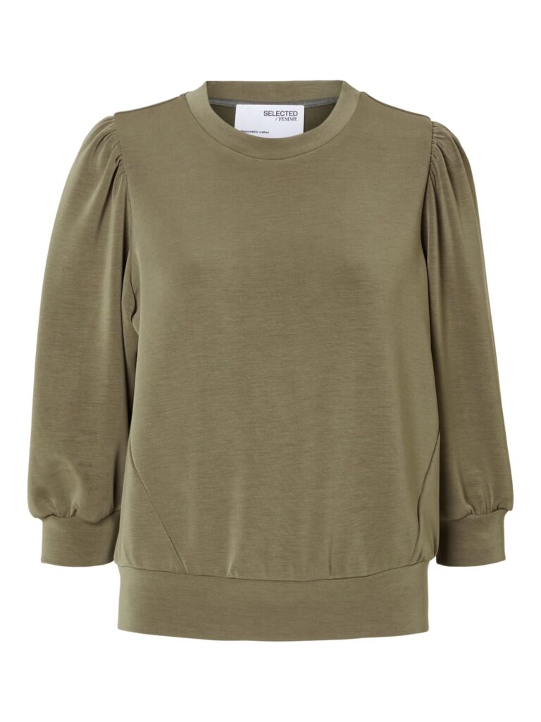 SLFTENNY 3/4 SWEAT TOP NOOS - Kalamata