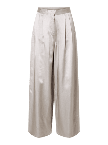 Slfselena hw wide pant - dove