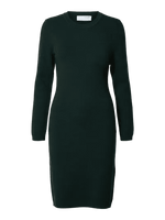 Slfkamma ls midi knit dress - scarab