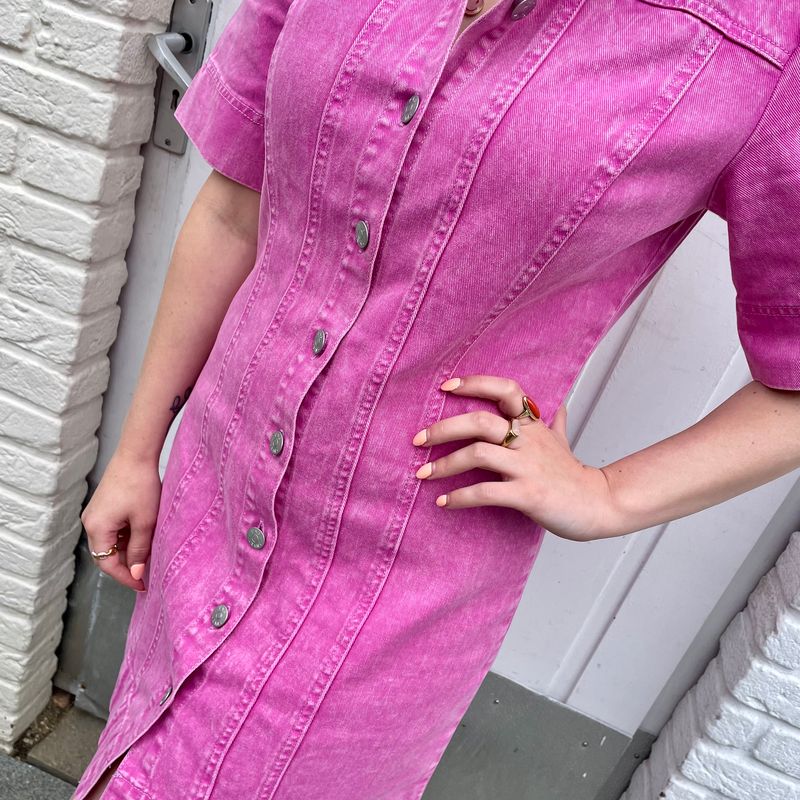 Yasvioletta 2/4 denim dress - Liatris