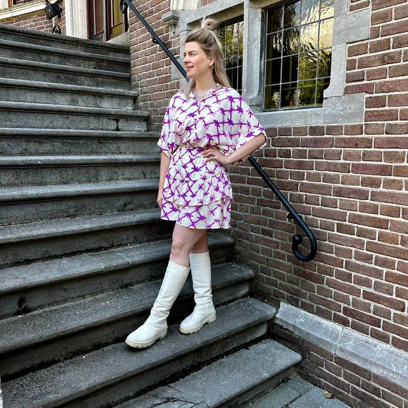 Oversized blouse MOLLY - Purple