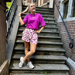 Oversized t-shirt MAGGY - Purple