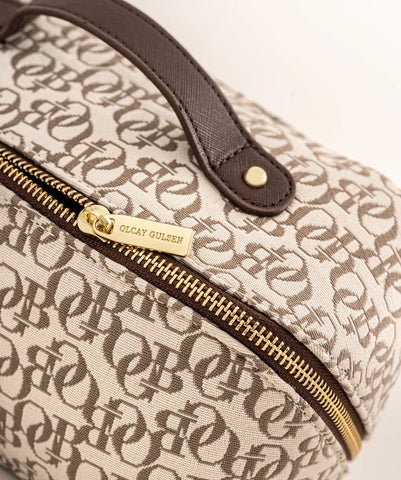 Small Jaquard make-up bag