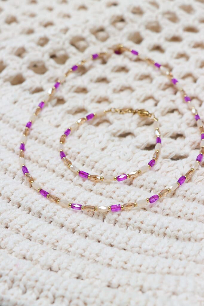 Terra purple bracelet gold
