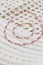 Terra purple bracelet gold