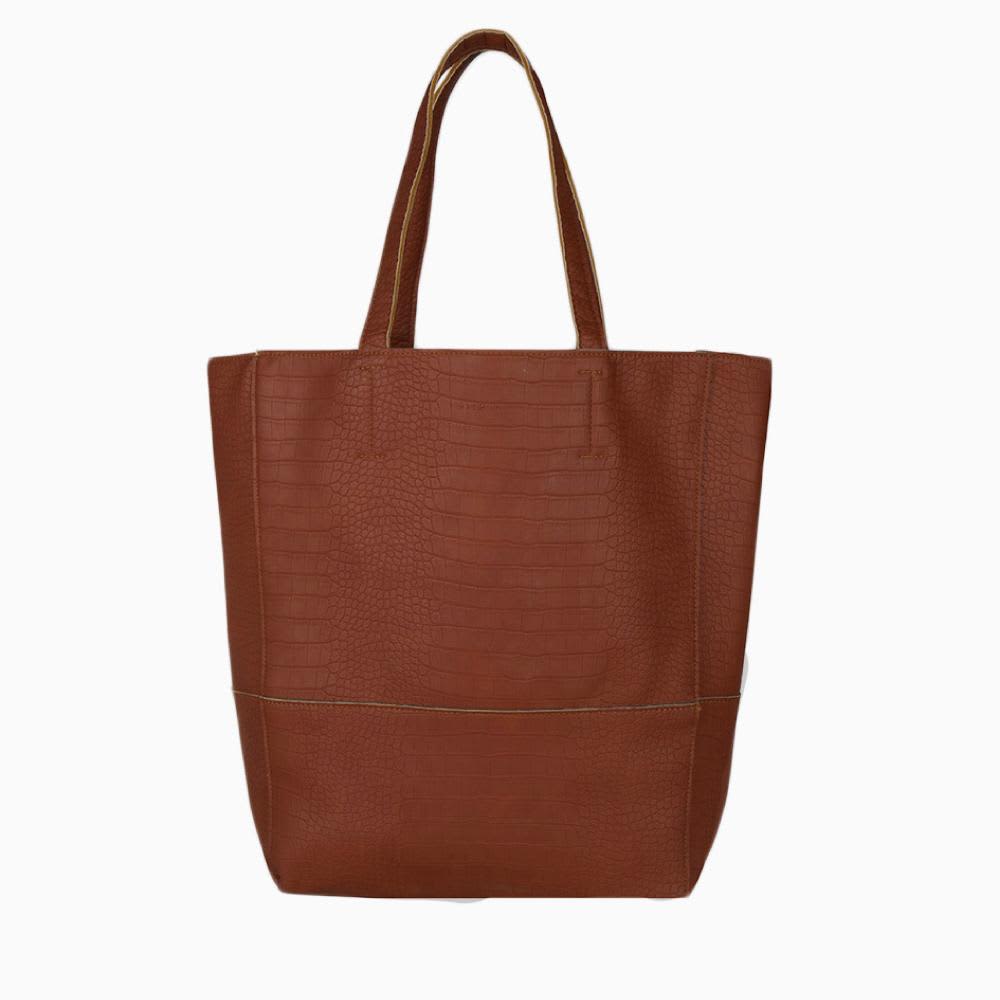 PORTER CROCO SHOPPER - BROWN 11112.2
