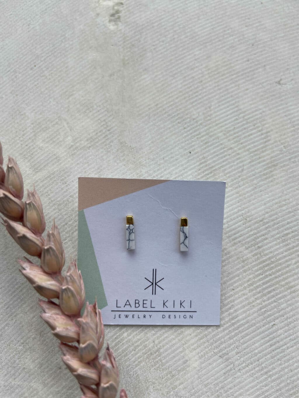 4_60 sterling silver gold plated marble 10x2mm