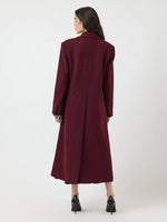 Yasroyla ls wool blend long coat - port royale
