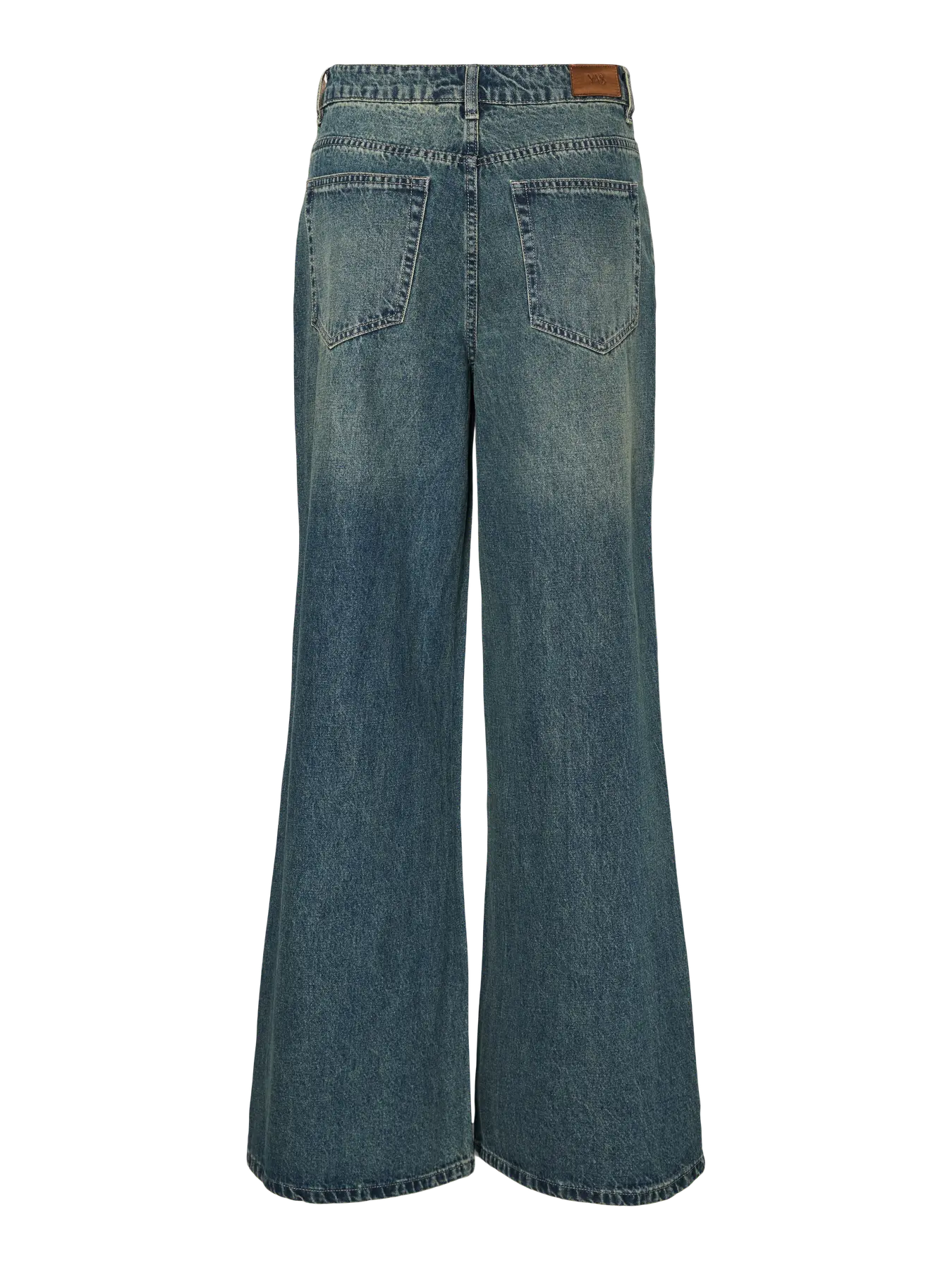 Yassiva hmw wide jeans - medium blue denim brown wash