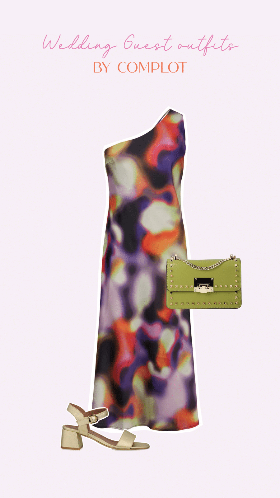 Yasradient os strap midi dress s. - prism violet