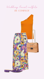 Yasmilla one shoulder knit top s. - flame orange