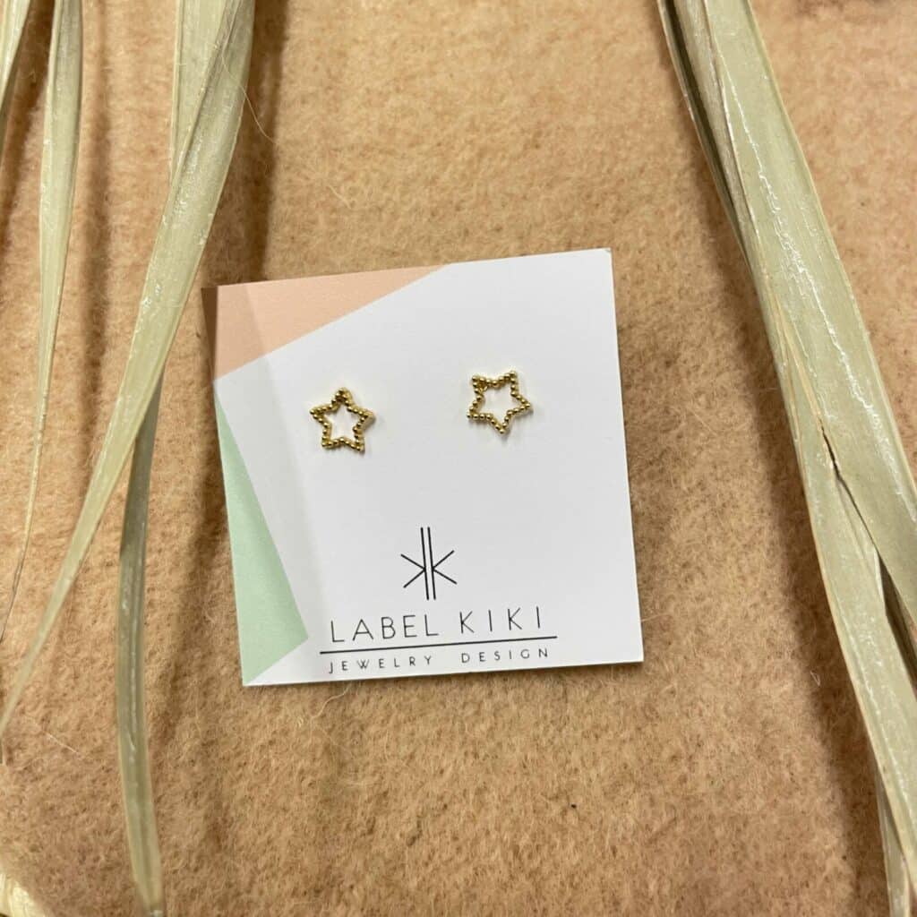 4_149 sterling silver set star dots gold