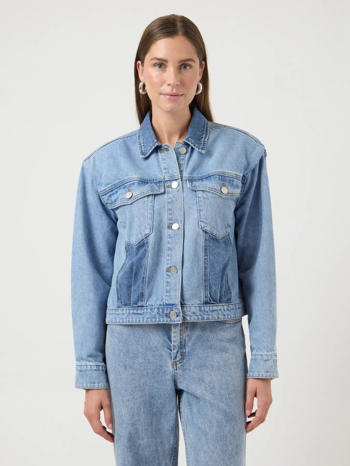 Yasfaro ls denim jacket s. - light blue denim