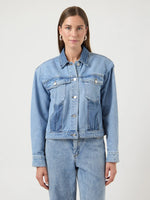 Yasfaro ls denim jacket s. - light blue denim