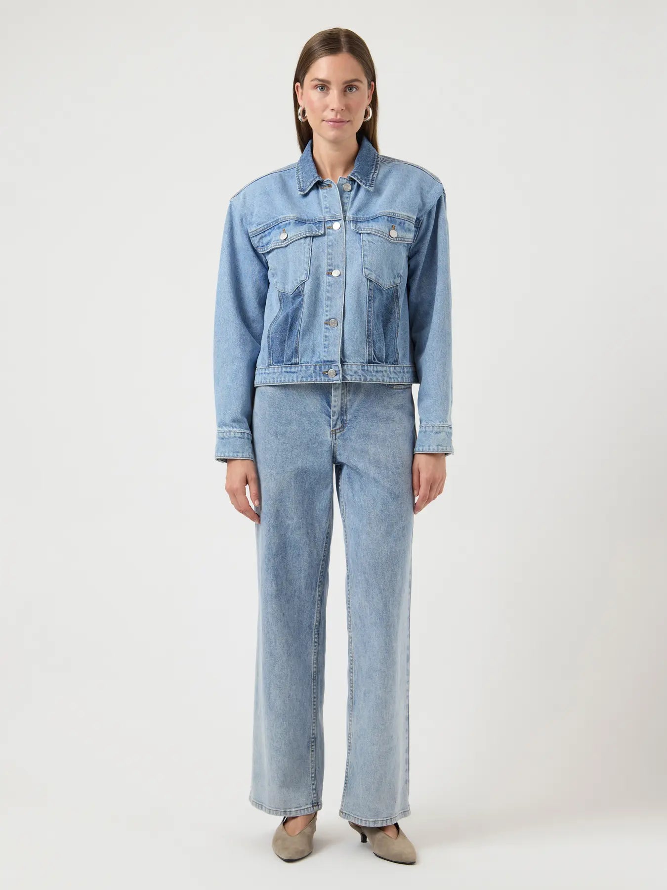 Yasfaro ls denim jacket s. - light blue denim