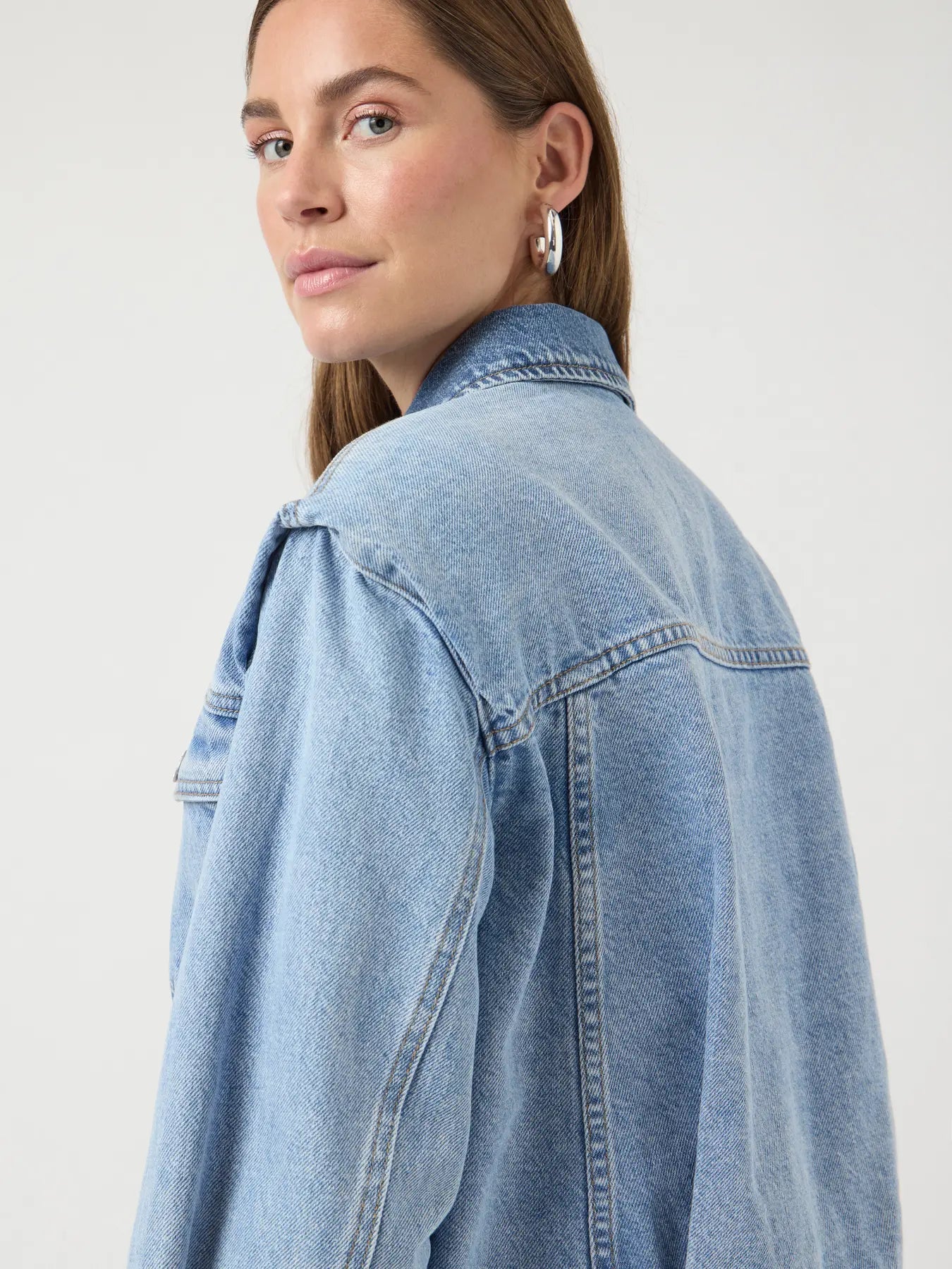 Yasfaro ls denim jacket s. - light blue denim