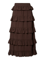 Yaswima hw ankle skirt s - coffee bean