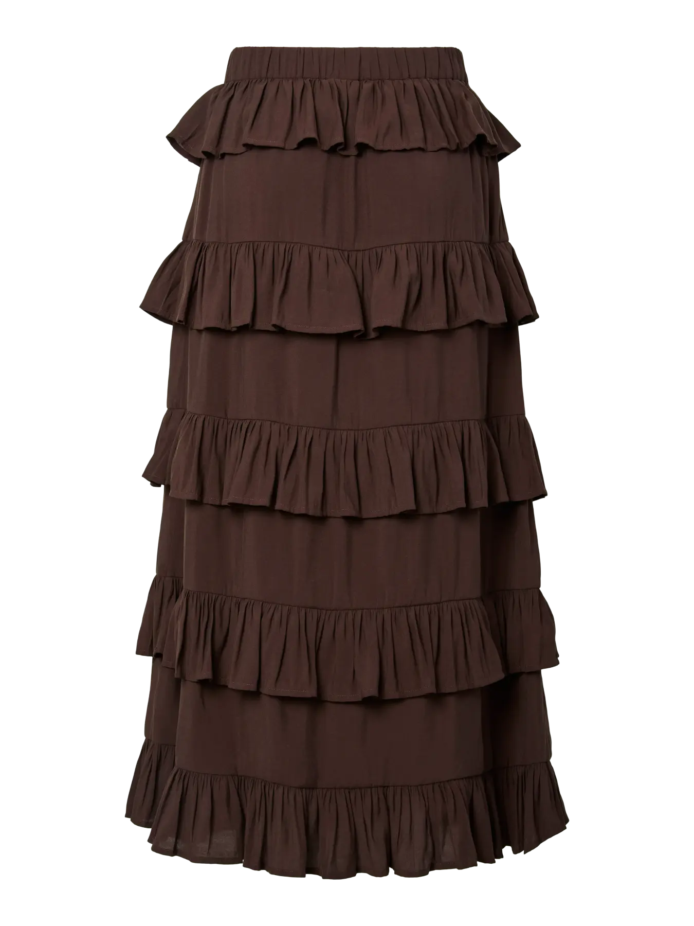 Yaswima hw ankle skirt s - coffee bean