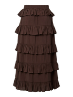 Yaswima hw ankle skirt s - coffee bean