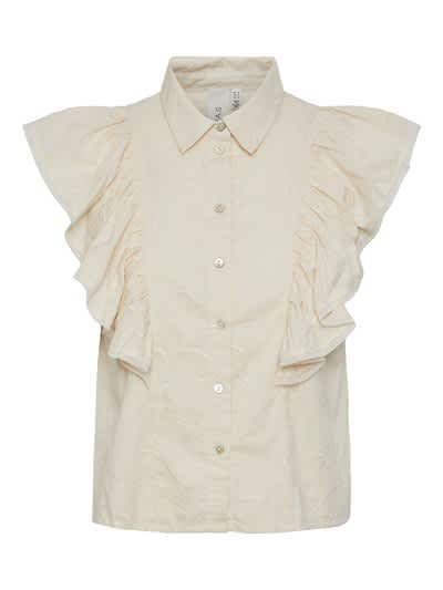 Yasfridi ss shirt - white asparagus