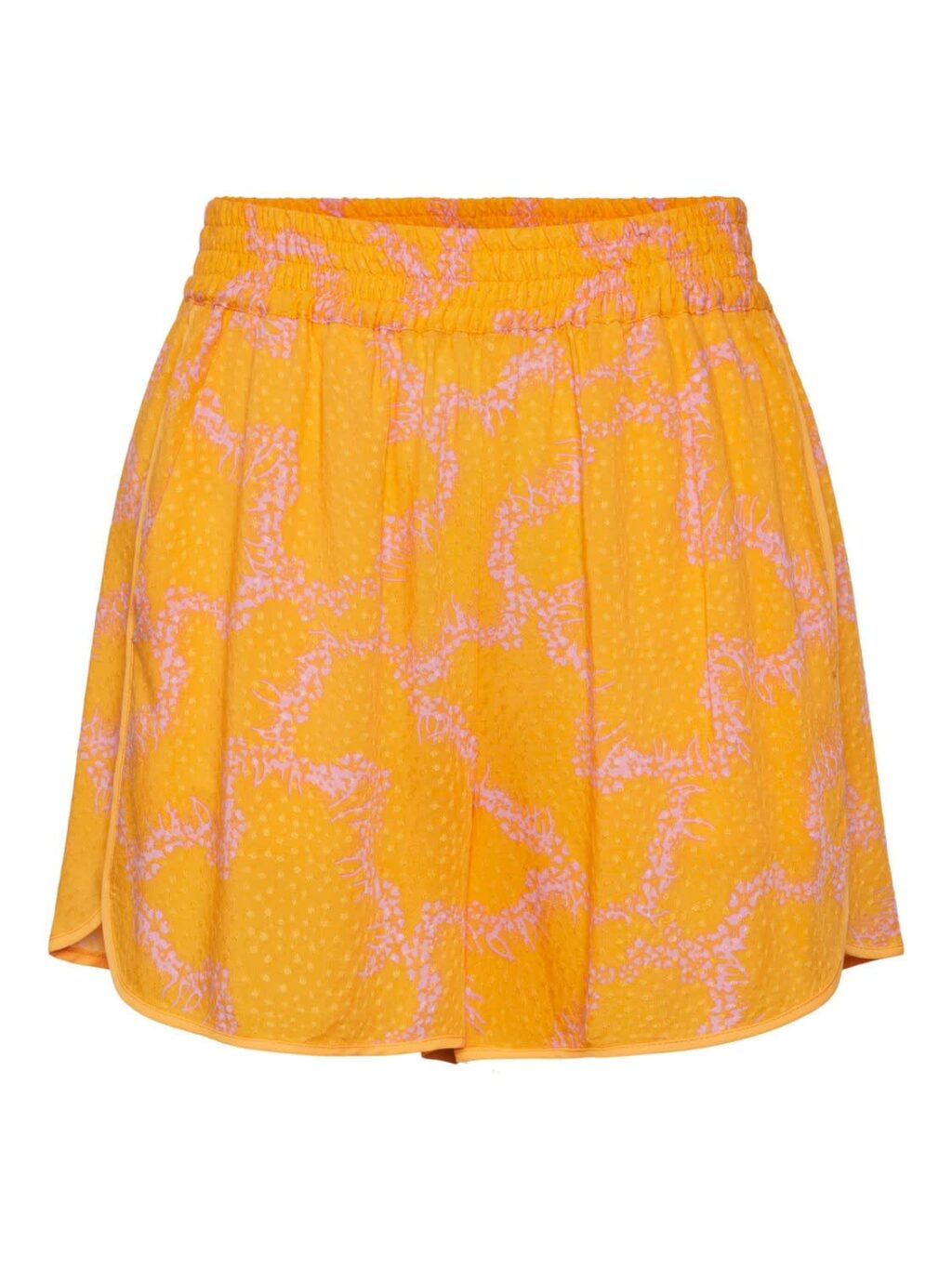 Yasmolea hw shorts - Blazing orange uria print