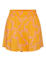 Yasmolea hw shorts - Blazing orange uria print
