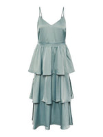 Yascam strap long dress s. - green milieu