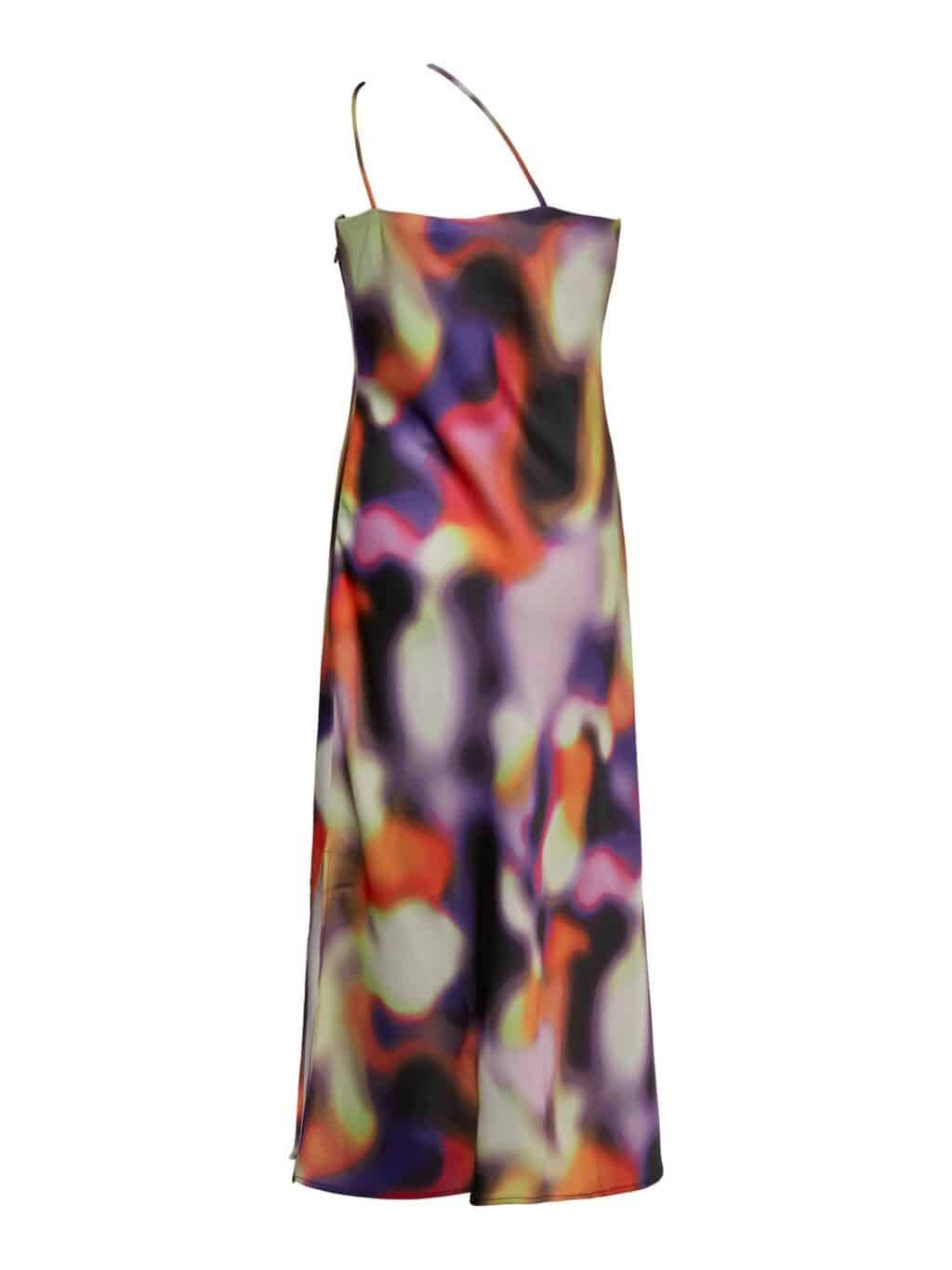 Yasradient os strap midi dress s. - prism violet
